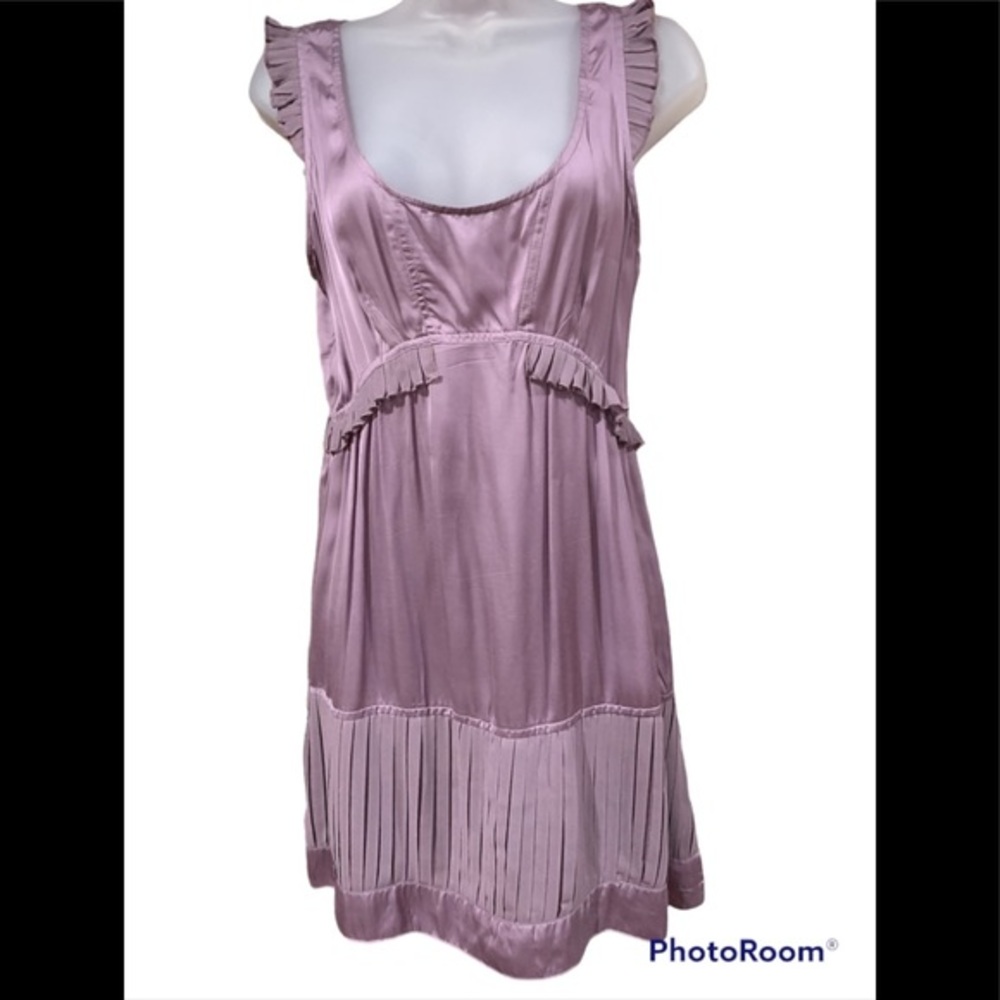 Poshmark Vintage Kimchi Blue Dress Medium Lavender Purple Ruffle detail Great co